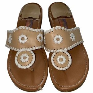Hot Cakes Leather Sandals Size: 5